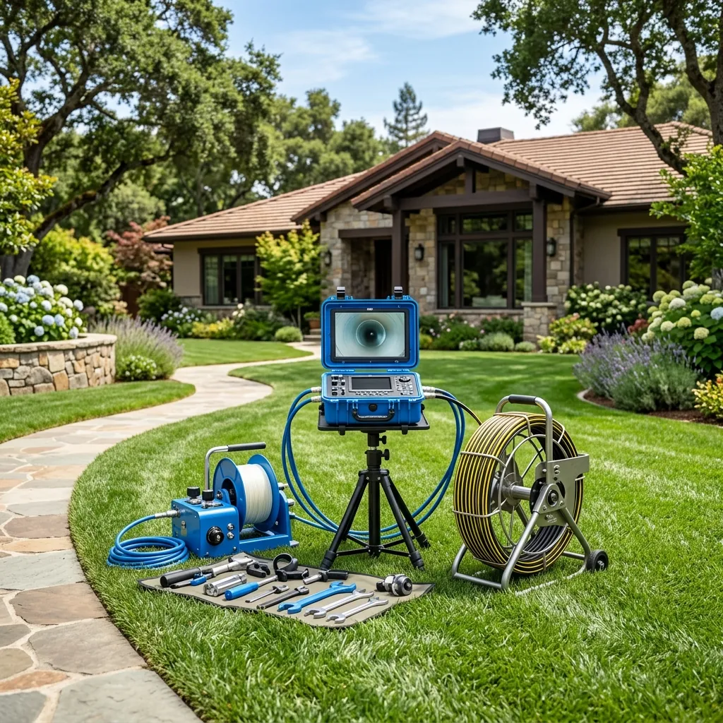 Orinda sewer repair specialists performing video camera inspection and diagnostics